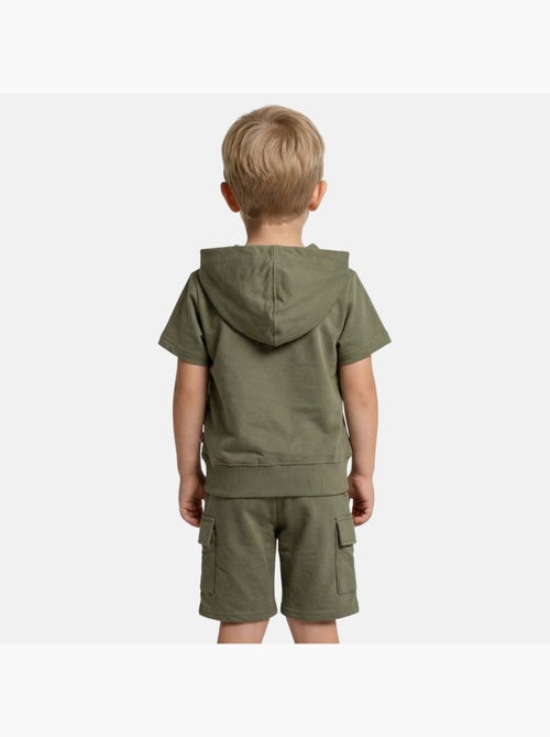 Lee Cooper - Conjunto niño camiseta de manga corta con cremallera y pantalón corto - Kiabi