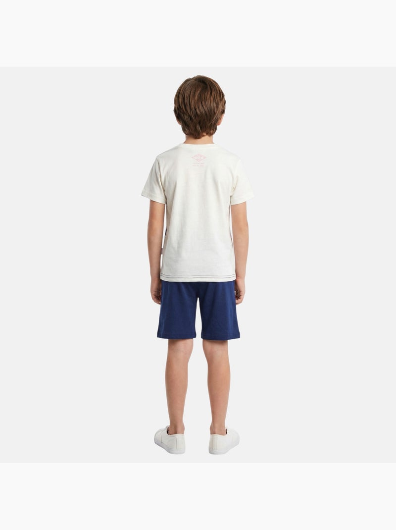 Lee Cooper - Conjunto niño camiseta de manga corta y pantalón corto a juego Azul marino - Kiabi