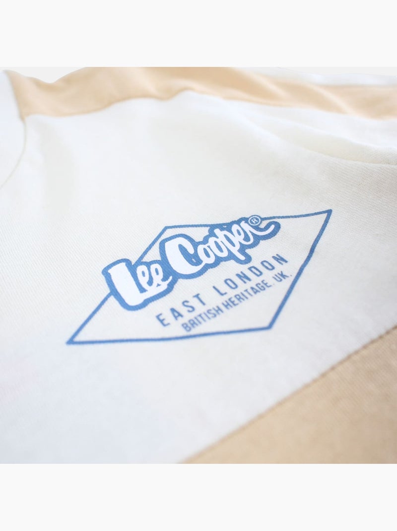 Lee Cooper - Conjunto niño camiseta de manga corta y pantalón corto a juego Beige - Kiabi