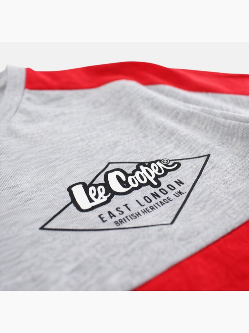 Lee Cooper - Conjunto niño camiseta de manga corta y pantalón corto a juego Rojo - Kiabi