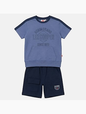 Lee Cooper - Conjunto niño camiseta de manga corta y pantalón corto