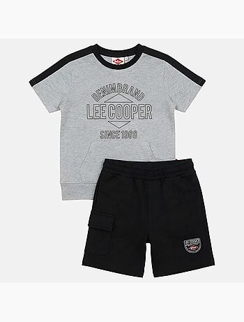 Lee Cooper - Conjunto niño camiseta de manga corta y pantalón corto