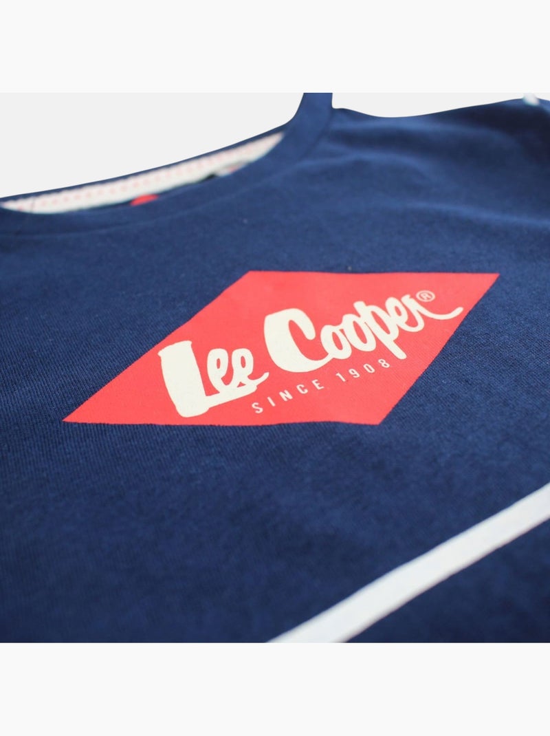 Lee Cooper - Conjunto niño compuesto por camiseta de manga corta y pantalón corto Azul marino - Kiabi