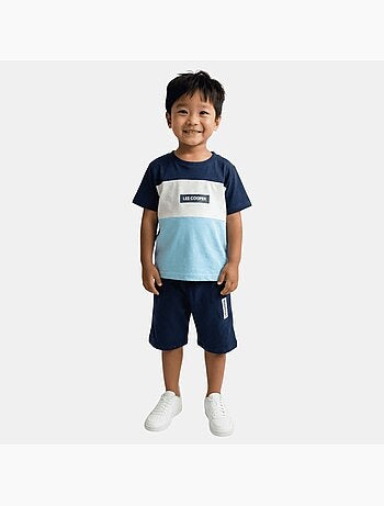 Lee Cooper - Conjunto niño compuesto por camiseta de manga corta y pantalón corto