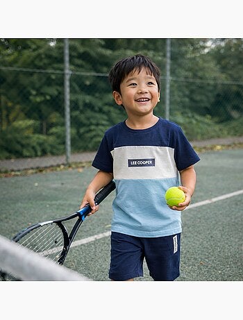 Lee Cooper - Conjunto niño compuesto por camiseta de manga corta y pantalón corto