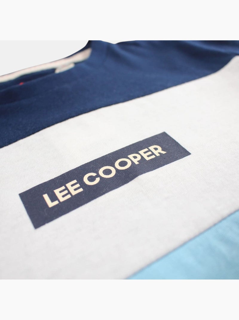 Lee Cooper - Conjunto niño compuesto por camiseta de manga corta y pantalón corto Azul marino - Kiabi