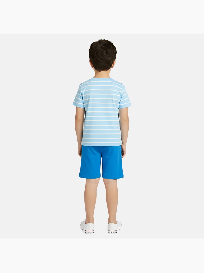 Lee Cooper - Conjunto niño compuesto por camiseta de manga corta y pantalón corto Azul - Kiabi
