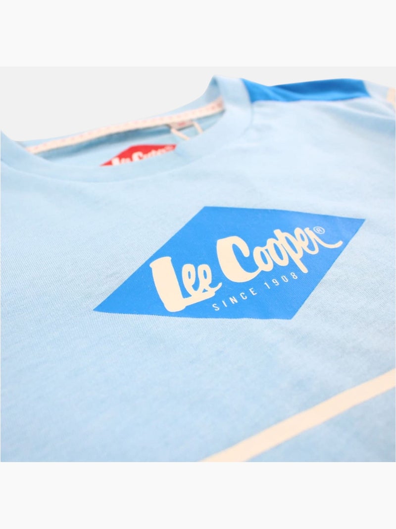 Lee Cooper - Conjunto niño compuesto por camiseta de manga corta y pantalón corto Azul - Kiabi