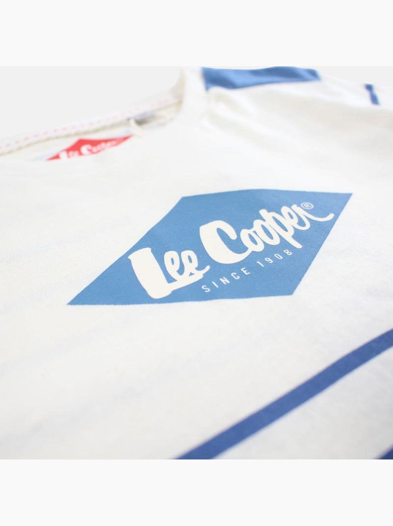 Lee Cooper - Conjunto niño compuesto por camiseta de manga corta y pantalón corto Blanco - Kiabi