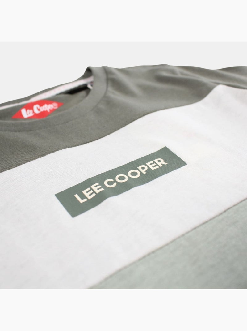 Lee Cooper - Conjunto niño compuesto por camiseta de manga corta y pantalón corto Caqui - Kiabi
