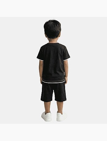 Lee Cooper - Conjunto niño compuesto por camiseta de manga corta y pantalón corto