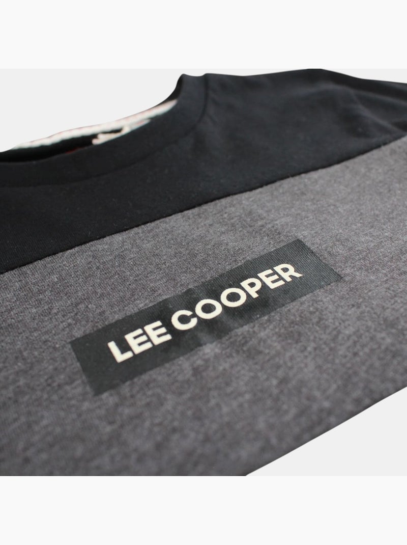 Lee Cooper - Conjunto niño compuesto por camiseta de manga corta y pantalón corto Negro - Kiabi