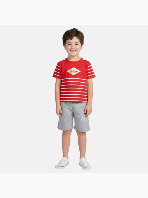 Lee Cooper - Conjunto niño compuesto por camiseta de manga corta y pantalón corto - Kiabi
