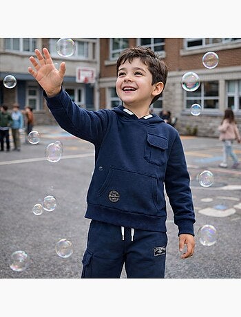Lee Cooper - Conjunto niño compuesto por sudadera con capucha y pantalón
