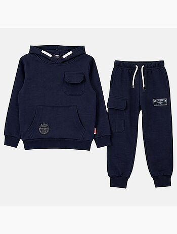 Lee Cooper - Conjunto niño compuesto por sudadera con capucha y pantalón