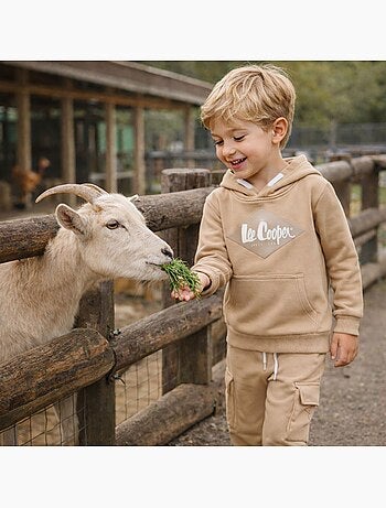Lee Cooper - Conjunto niño compuesto por sudadera con capucha y pantalón