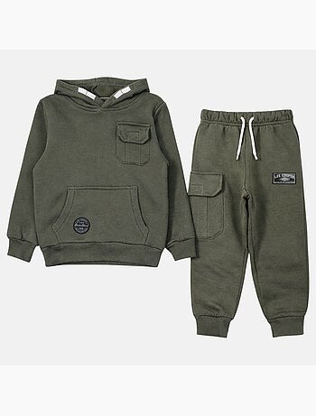 Lee Cooper - Conjunto niño compuesto por sudadera con capucha y pantalón