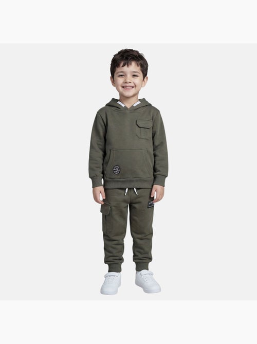 Lee Cooper - Conjunto niño compuesto por sudadera con capucha y pantalón - Kiabi Lee Cooper - Conjunto niño compuesto por sudadera con capucha y pantalón - Kiabi