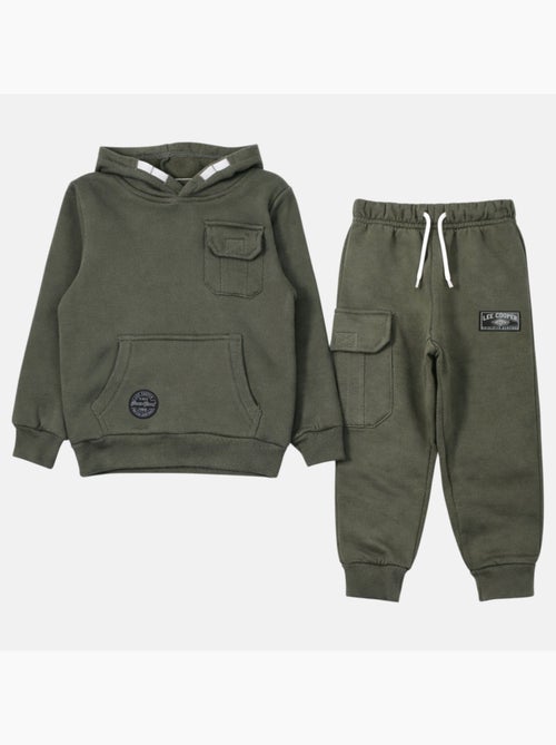 Lee Cooper - Conjunto niño compuesto por sudadera con capucha y pantalón - Kiabi Lee Cooper - Conjunto niño compuesto por sudadera con capucha y pantalón - Kiabi