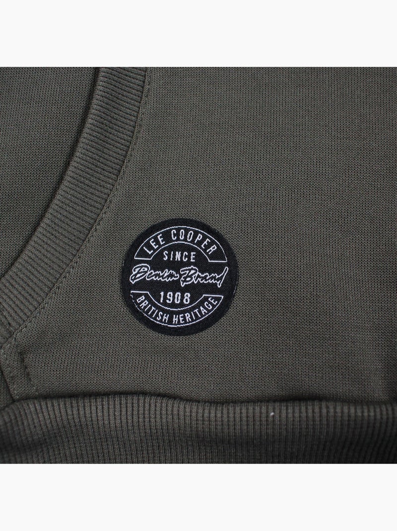 Lee Cooper - Conjunto niño compuesto por sudadera con capucha y pantalón Caqui - Kiabi