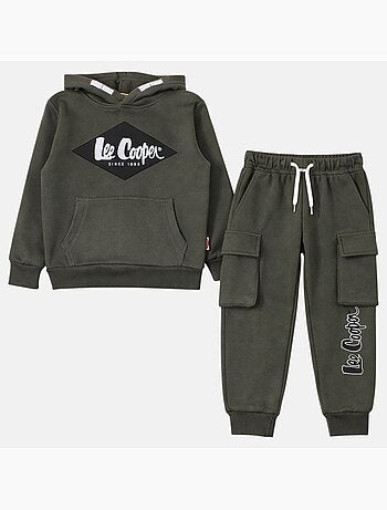 Lee Cooper - Conjunto niño compuesto por sudadera con capucha y pantalón