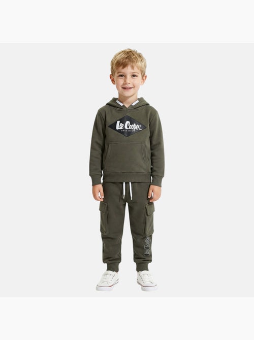 Lee Cooper - Conjunto niño compuesto por sudadera con capucha y pantalón - Kiabi Lee Cooper - Conjunto niño compuesto por sudadera con capucha y pantalón - Kiabi
