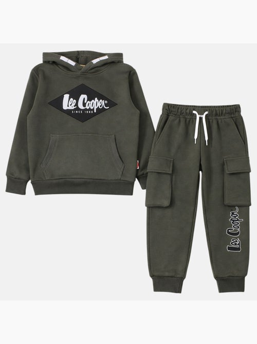 Lee Cooper - Conjunto niño compuesto por sudadera con capucha y pantalón - Kiabi Lee Cooper - Conjunto niño compuesto por sudadera con capucha y pantalón - Kiabi
