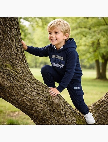 Lee Cooper - Conjunto niño compuesto por sudadera con capucha y pantalón cargo