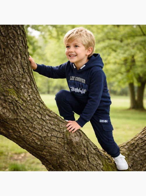 Lee Cooper - Conjunto niño compuesto por sudadera con capucha y pantalón cargo - Kiabi Lee Cooper - Conjunto niño compuesto por sudadera con capucha y pantalón cargo - Kiabi