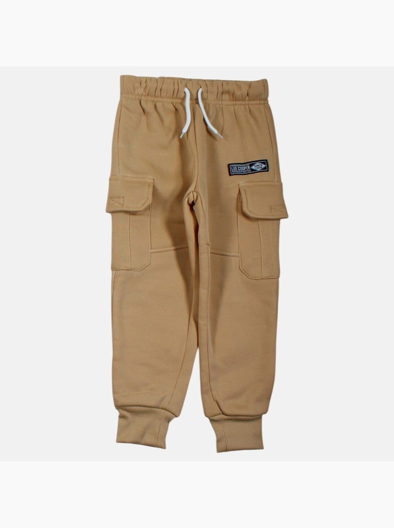 Lee Cooper - Conjunto niño compuesto por sudadera con capucha y pantalón cargo Beige - Kiabi