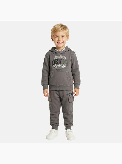 Lee Cooper - Conjunto niño compuesto por sudadera con capucha y pantalón cargo - Kiabi Lee Cooper - Conjunto niño compuesto por sudadera con capucha y pantalón cargo - Kiabi