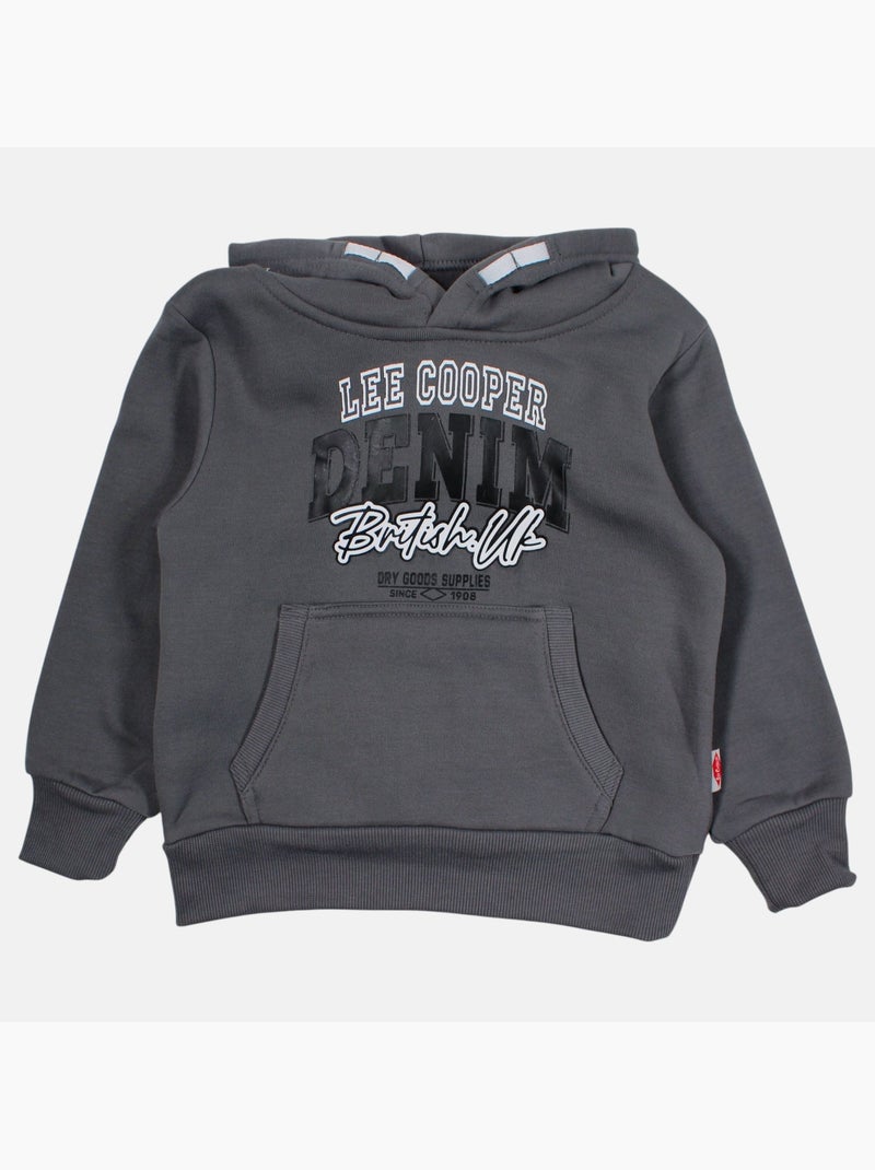 Lee Cooper - Conjunto niño compuesto por sudadera con capucha y pantalón cargo Gris - Kiabi