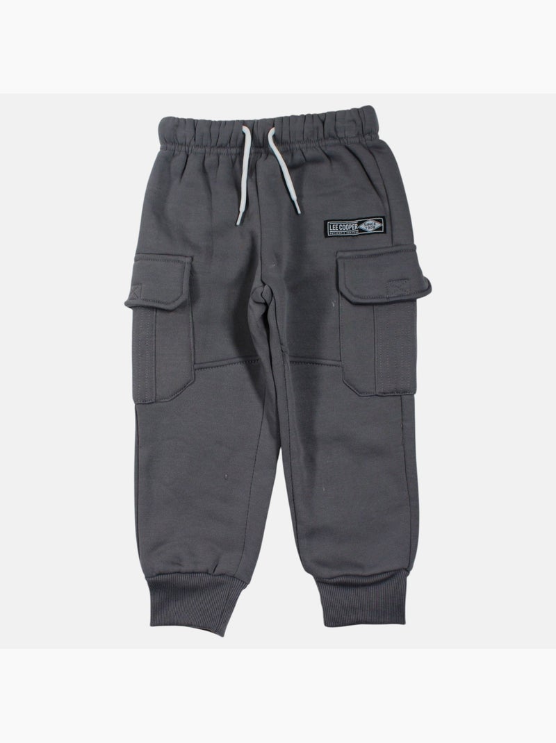 Lee Cooper - Conjunto niño compuesto por sudadera con capucha y pantalón cargo Gris - Kiabi