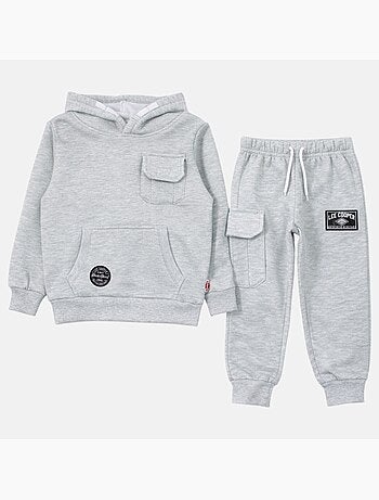 Lee Cooper - Conjunto niño compuesto por sudadera con capucha y pantalón