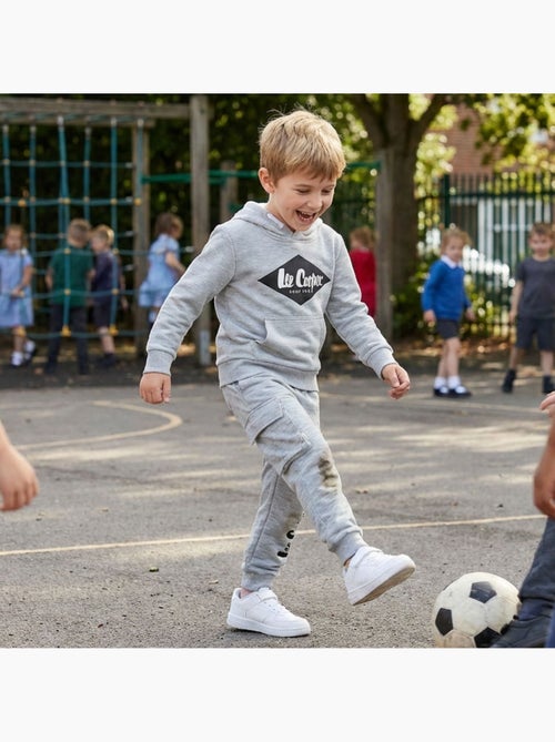 Lee Cooper - Conjunto niño compuesto por sudadera con capucha y pantalón - Kiabi Lee Cooper - Conjunto niño compuesto por sudadera con capucha y pantalón - Kiabi
