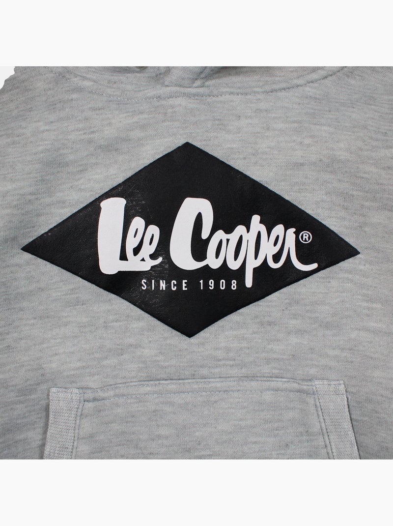 Lee Cooper - Conjunto niño compuesto por sudadera con capucha y pantalón Gris - Kiabi