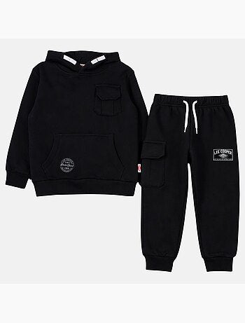 Lee Cooper - Conjunto niño compuesto por sudadera con capucha y pantalón