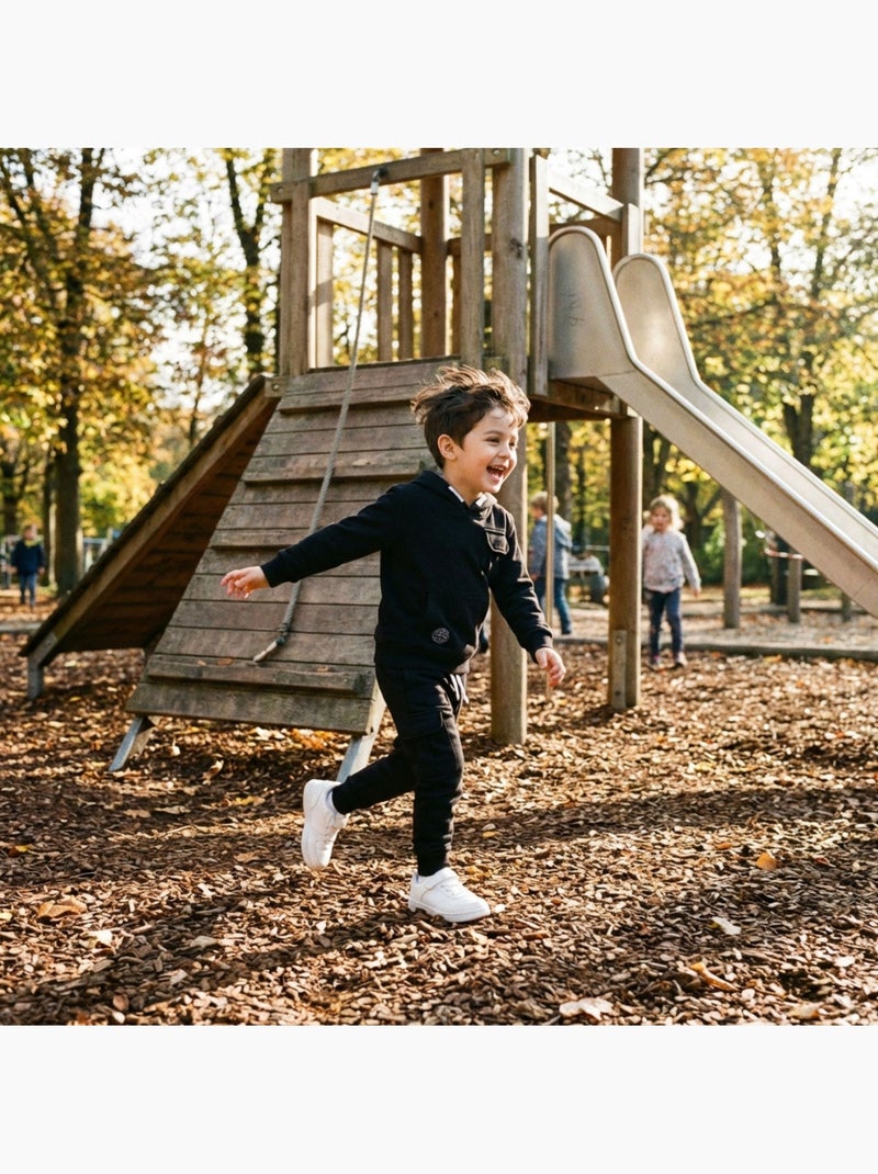 Lee Cooper - Conjunto niño compuesto por sudadera con capucha y pantalón Negro - Kiabi
