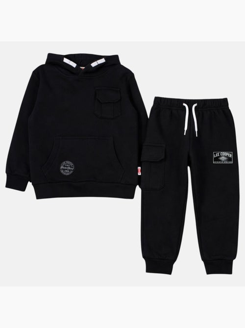 Lee Cooper - Conjunto niño compuesto por sudadera con capucha y pantalón - Kiabi Lee Cooper - Conjunto niño compuesto por sudadera con capucha y pantalón - Kiabi
