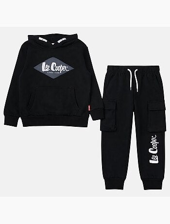 Lee Cooper - Conjunto niño compuesto por sudadera con capucha y pantalón