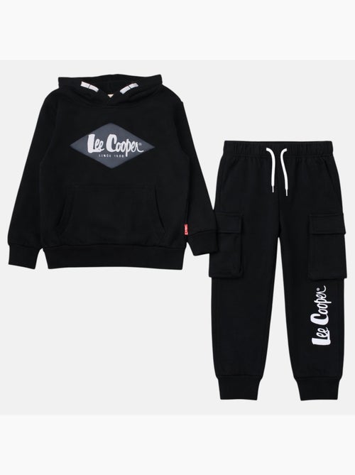 Lee Cooper - Conjunto niño compuesto por sudadera con capucha y pantalón - Kiabi Lee Cooper - Conjunto niño compuesto por sudadera con capucha y pantalón - Kiabi