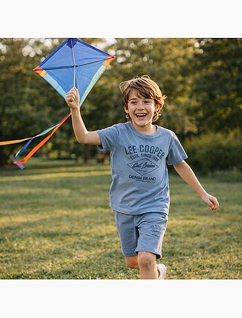 Lee Cooper - Conjunto niño compuesto por una camiseta de manga corta y un short