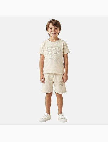 Lee Cooper - Conjunto niño compuesto por una camiseta de manga corta y un short