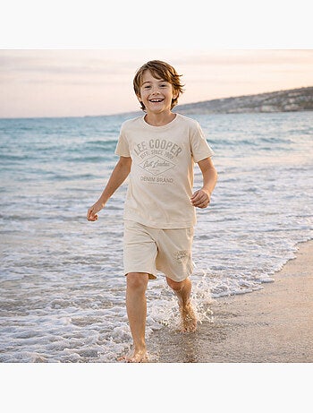 Lee Cooper - Conjunto niño compuesto por una camiseta de manga corta y un short