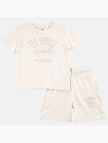 Lee Cooper - Conjunto niño compuesto por una camiseta de manga corta y un short