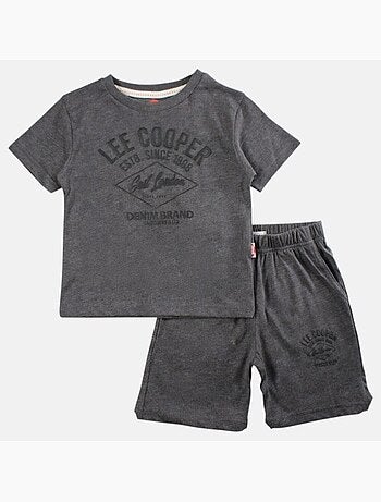 Lee Cooper - Conjunto niño compuesto por una camiseta de manga corta y un short