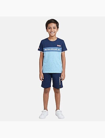 Lee Cooper - Conjunto niño con camiseta de manga corta y pantalón corto
