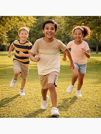 Lee Cooper - Conjunto niño con camiseta de manga corta y pantalón corto