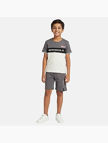 Lee Cooper - Conjunto niño con camiseta de manga corta y pantalón corto