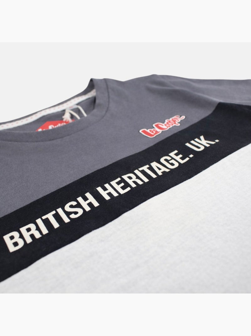 Lee Cooper - Conjunto niño con camiseta de manga corta y pantalón corto Gris - Kiabi